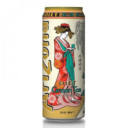 شاي اريزونا الأخضر مع الجينسنغ والعسل دايت 650 مل