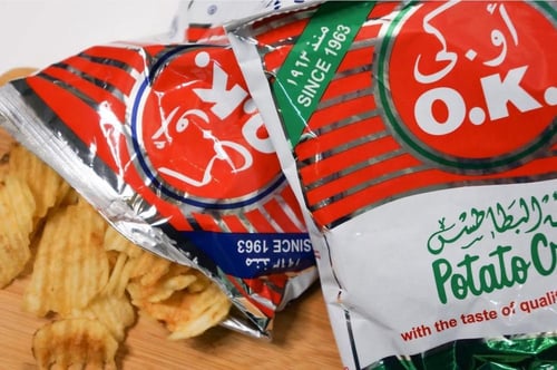 رقائق البطاطس اوكى – نكهة الفلفل الحار