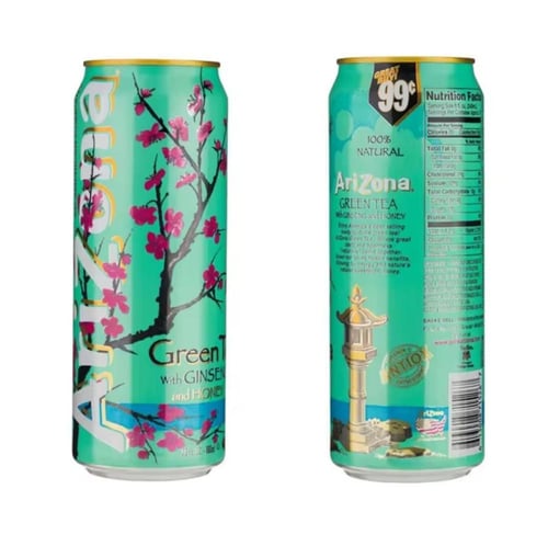 اريزونا الشاي الاخضر مع الجينسنغ و العسل 650 مل