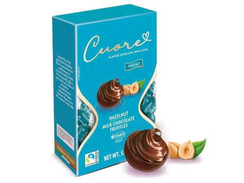 شوكولاتة ترافل كوريه بالبندق بالحليب 145 جم– Cuore...