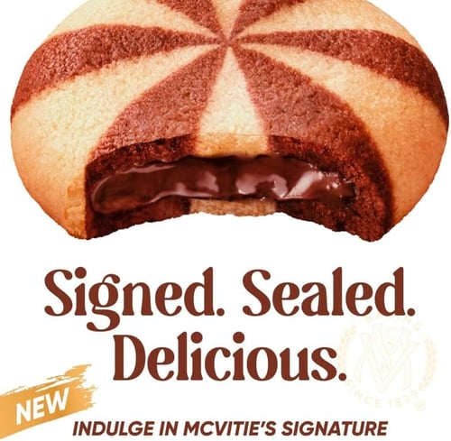 ماكفيتيز بسكويت المميز بكريمة الشوكولاتة الدوامية...