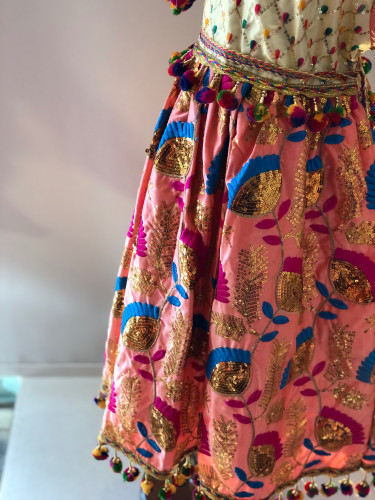 فستان قرقيعان ورمضان مع شنطه