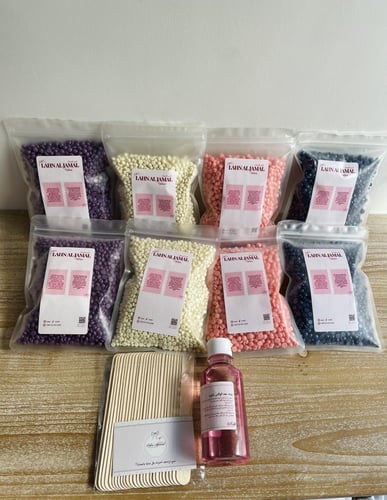 8 كياس واكس وزيت واعواد