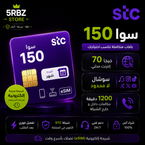 باقة سوا 150 ( شريحة جديدة )