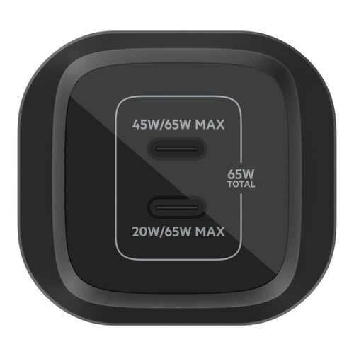 شاحن جداري منفذين تايب سي بقوة 65 وات من شركة BELK...