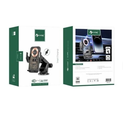 شاحن لاسلكي وستاند جوال للسيارة 15 وات من شركة نيو...