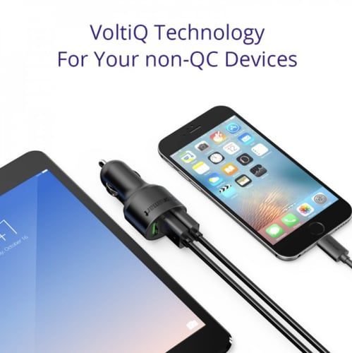 شاحن سيارة ب 3 مخارج مع مخرج بتقنية QC3.0 من TRONS...