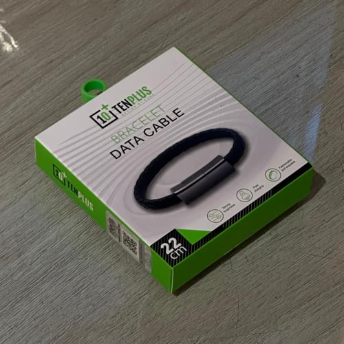 كيبل USB TO USB-C على شكل سوارة من شركة TEN PLUS