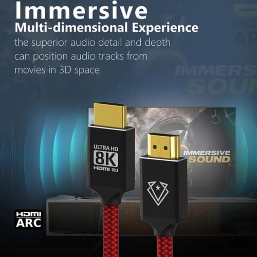 سلك عرض HDMI بدقة 8K من شركة VERTUX