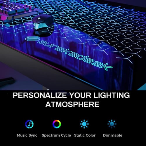 طاولة جيمنج ERK-GT-I55-UK من شركة EUREKA