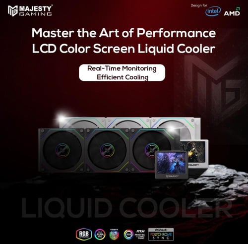 مبرد مائي مغلق 360MM ARGB LIQUID COOLER من شركة MA...