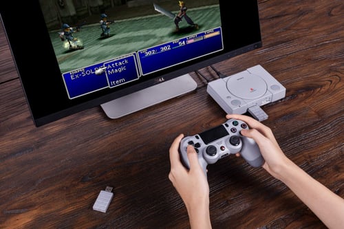 محول بلوتوث لاسلكي 8Bitdo لبلاي ستيشن الكلاسيكية