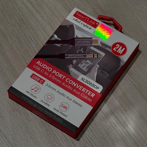 كيبل صوت من USB-C الى AUX من شركة SMART LINK