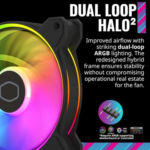 مروحة تبريد MF120 HALO من كولر ماستر