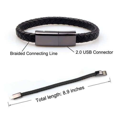 كيبل USB TO LIGHTNING على شكل سوارة من شركة TEN PL...