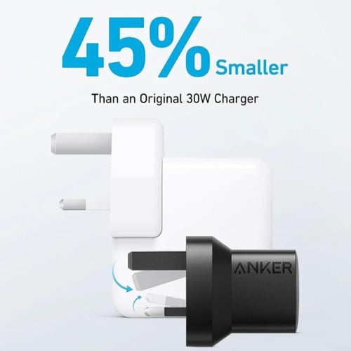 شاحن جداري انكر 323 بقوة 33 واط بمنفذين تايب سي و...