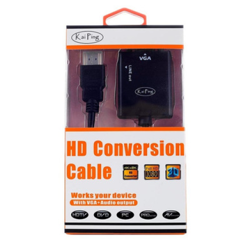وصلة HDMI TO VGA من شركة KAI PING