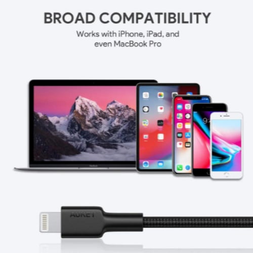 سلك شاحن USB-C TO LIGHTNING من شركة AUKEY