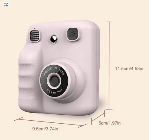 كاميرا طباعة فورية مع شاشة