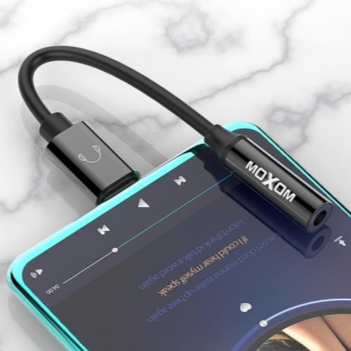 محول سماعة اذن AUX عالي الجودة USB-C من شركة MOXOM