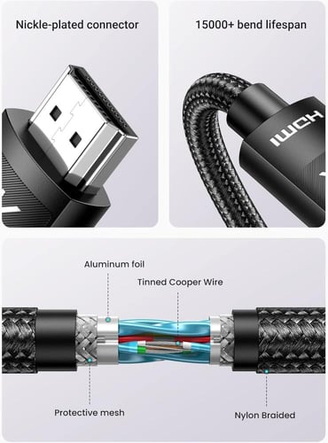 كيبل HDMI بدقة 4K من شركة UGREEN