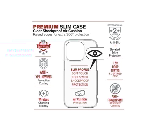 كفر حماية شفاف لأيفون 15 برو ماكس من بايكرون