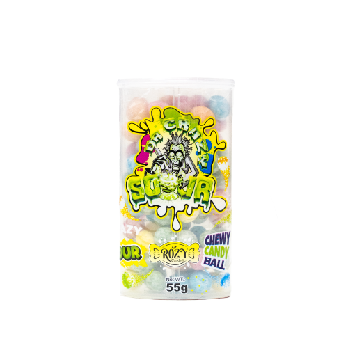 حلاوة مضغ حامضة 55 جم - Crazy Sour Chewy Candy Bal...