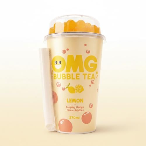 او ام جي شاي فقاعات ليمون - OMG BUBBLE TEA Lemon