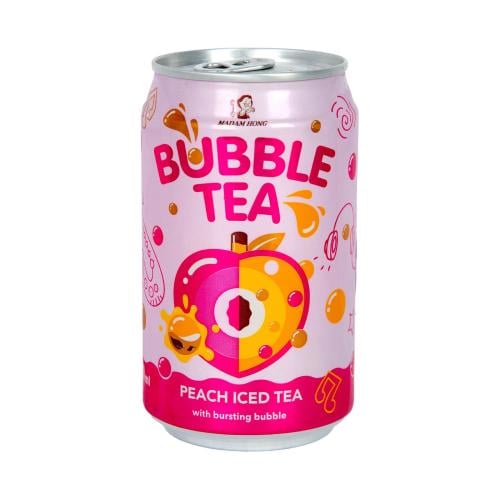 مدام هونج مشروب شاي بالفقاعات - الخوخ 320 مل
