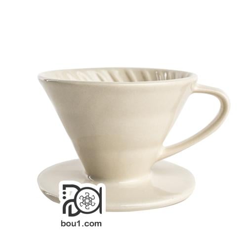 قمع v60 سيراميك 02 ابيض