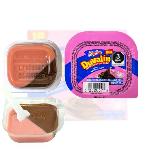 حلوى مكسيكية دوفالين الثنائي الكريمي - بندق وفراول...