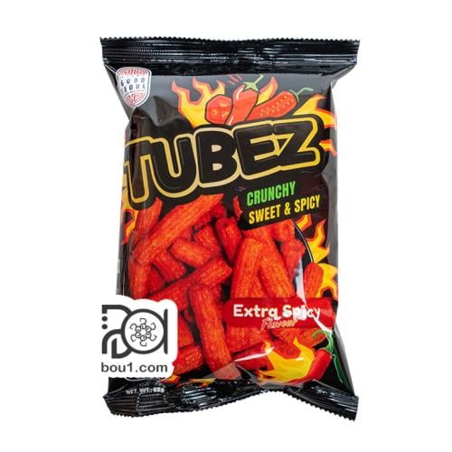 مقرمشات تيوبز الكوري بنكهة الفلفل الحار جدا - 85 ج...