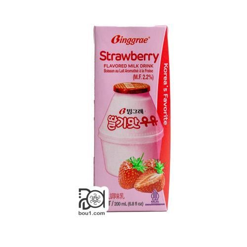 حليب الفراولة الكوري 200 مل