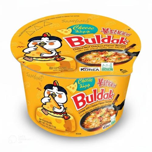 ساميانغ كوب مكرونة رامن بولداك بنكهة الدجاج الحار...