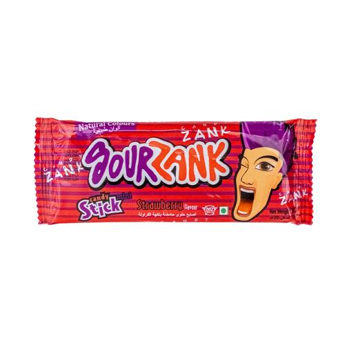 أصابع حلوى زانك الحامضة بنكهة الفراولة - 20 جم