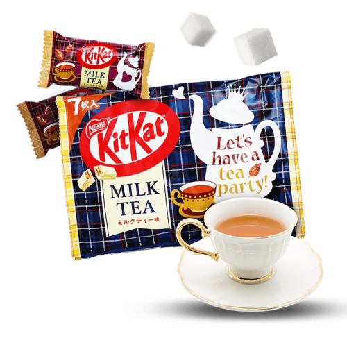 كيت كات ياباني ميني الشكولاتة بنكهة الشاي بالحليب...