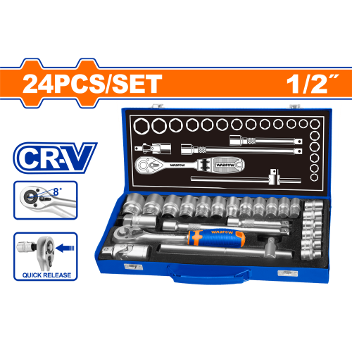 طقم حبوب 24PCS 1/2 " WADFOW WST2L24