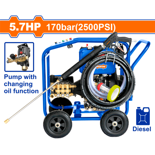 ماكينة غسيل ضغط عالي ديزل 170Bar WADFOW WDPS1A25