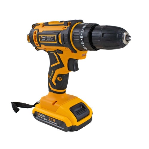 دريل بطارية 21 فولت بخاصية المطرقة مع اكسسوارات -...
