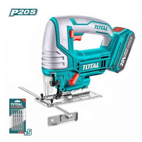 منشار اركت خشب مع بطارية وشاحن 20 فولت - توتال TJS...