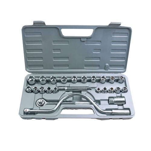 طقم عدة حبوب (1/2) مع يد اتوماتيك رمادي 25 قطعة