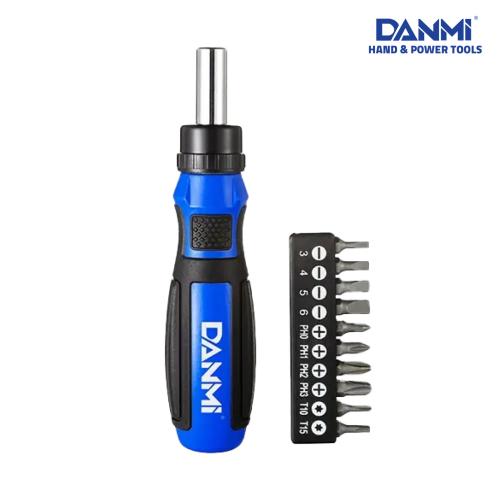 طقم مفك مع رؤوس 11 قطعة DANMI م 160111