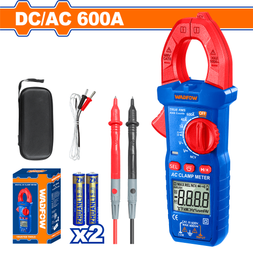 كلامب متر DC/AC 600A WADFOW WDM8602