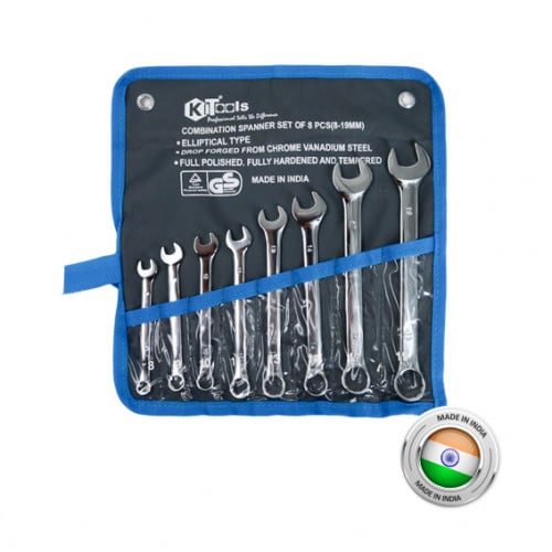 طقم مفتاح مشرتك عادي 8 قطعة 8-19 ملم - كيت تولز