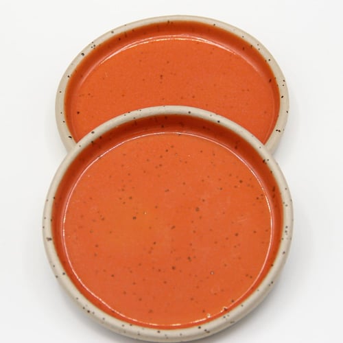 طبق البرتقالي المُنقط حجم صغير