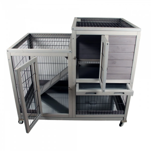 قفص حيوانات خشبي