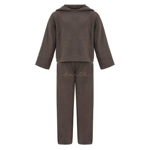 KIDS GREY KNITTED WOOL SET