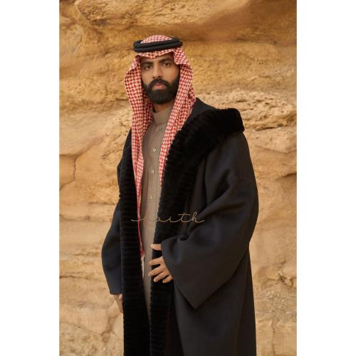 BLACK CASHMERE MEN FARWA