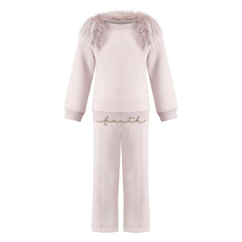 HIGH-NICK SWEATSHIRT FLEECE SET RAKOON ON SHOULDER...