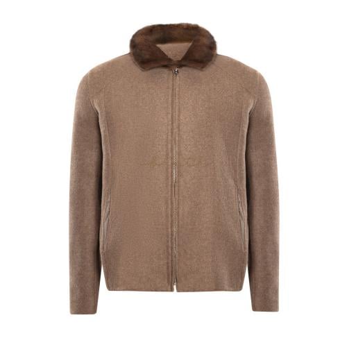 DOUBLE FACE JACKET MINK COLLAR